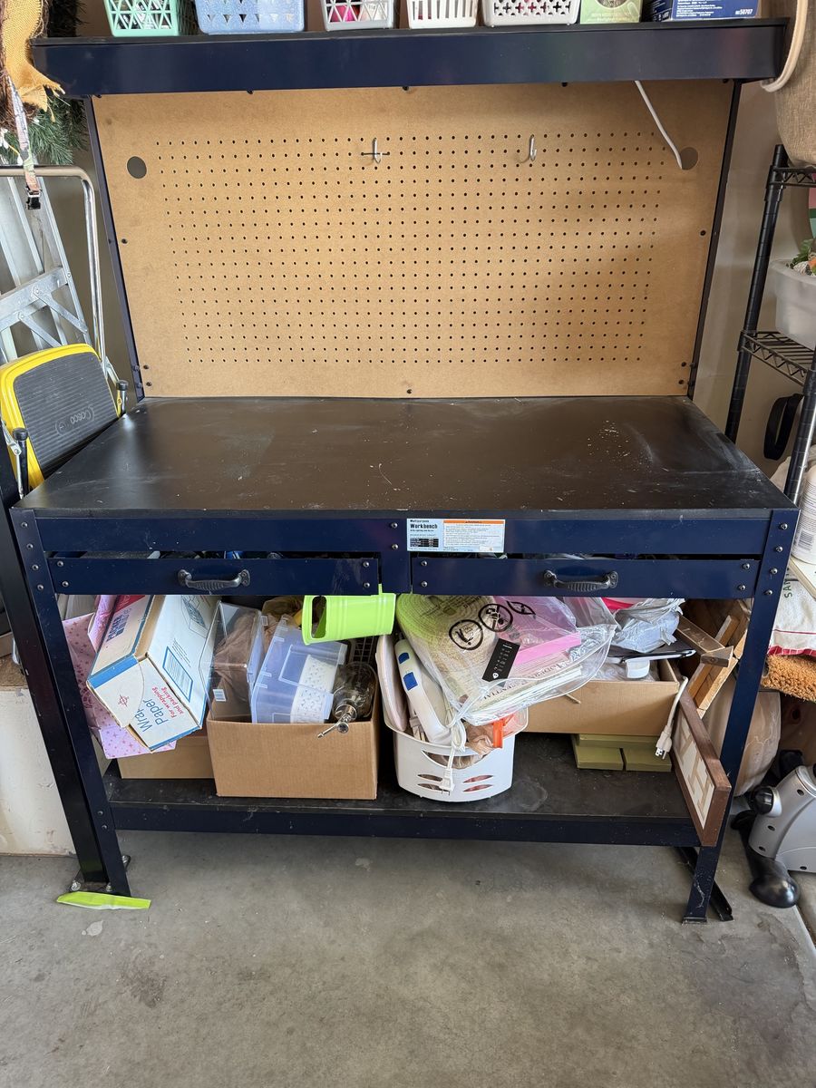 Multipurpose Workbench with Lighting and Outlet 