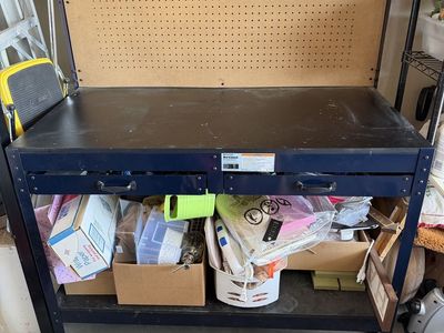 Multipurpose Workbench with Lighting and Outlet