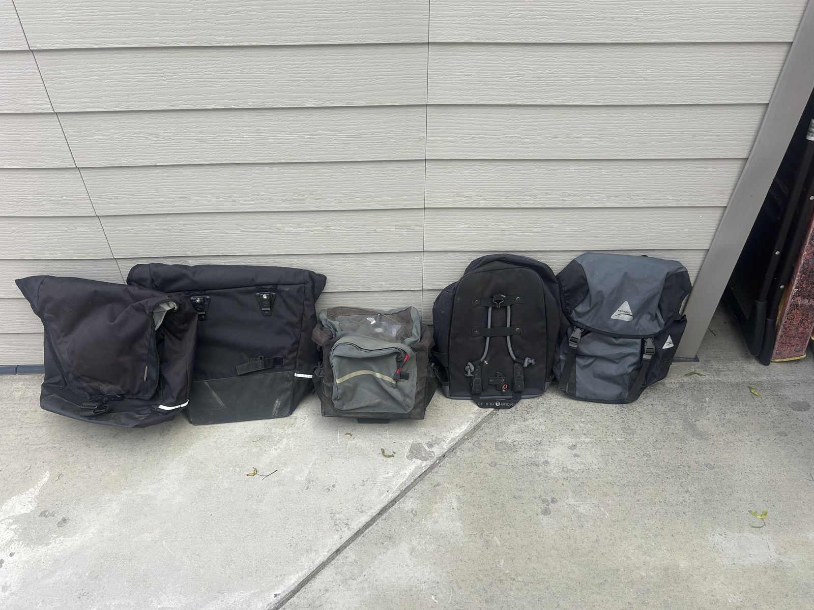 Axiom and Bontrager pannier bags