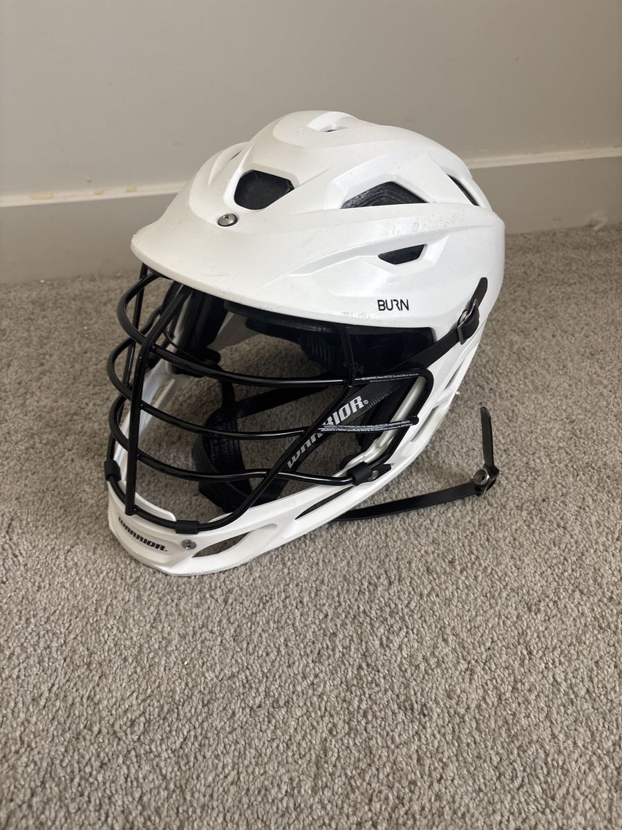 LARGE WHITE WARRIOR LACROSSE HELMET