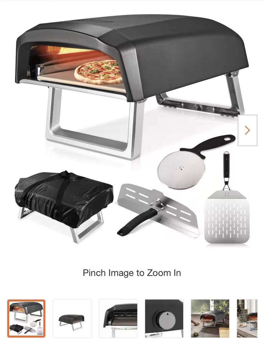 New‼️ Outdoor Pizza Oven with Cover and Tools - Portable & Countertop Design