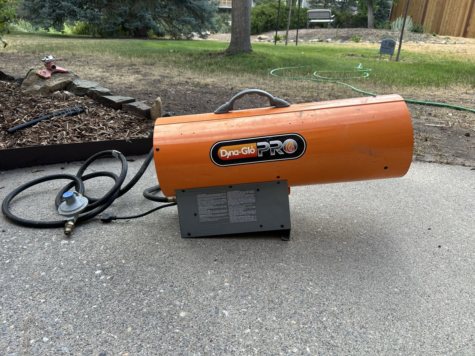 Dyna-Glo PRO Forced Air Propane Portable Construction Heater with Hose and Regulator