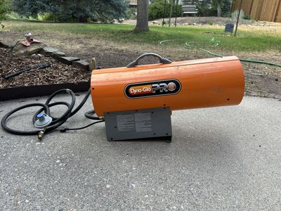 Dyna-Glo PRO Forced Air Propane Portable Construction Heater with Hose and Regulator