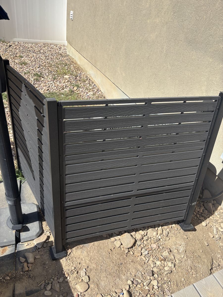 L Shaped AC Fencing
