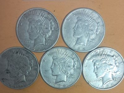 Peace Silver Dollars - US American Coins - Collectible Circulated Currency