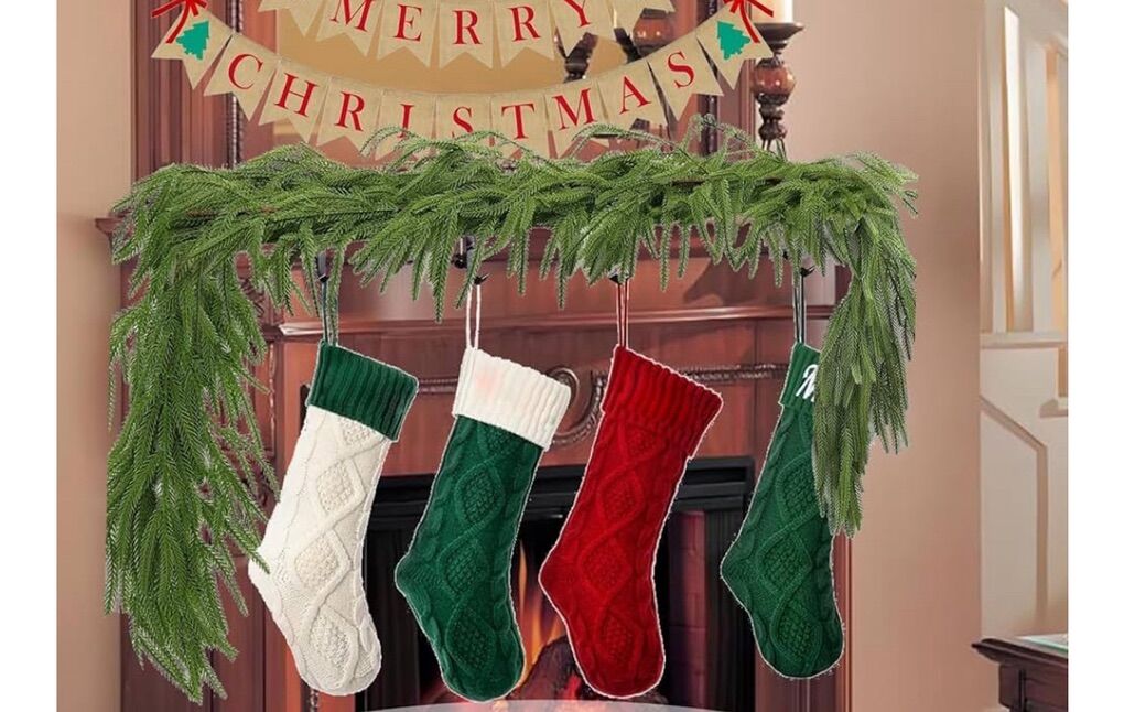 Mantle Stocking And Garland Holders