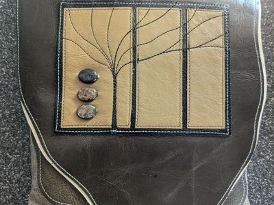 Handmade leather crossbody bag