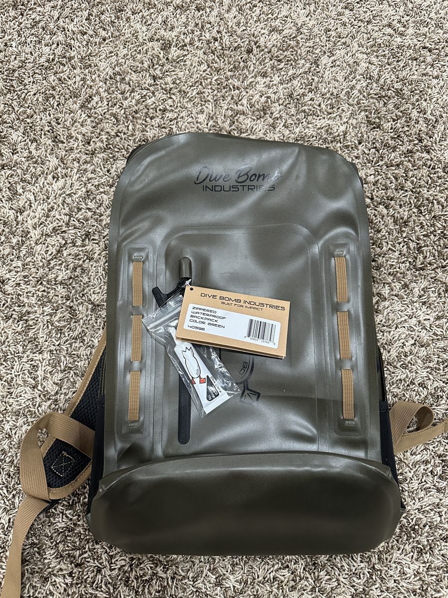 New Dive Bomb Zippered Waterproof Waterfowl Backpack