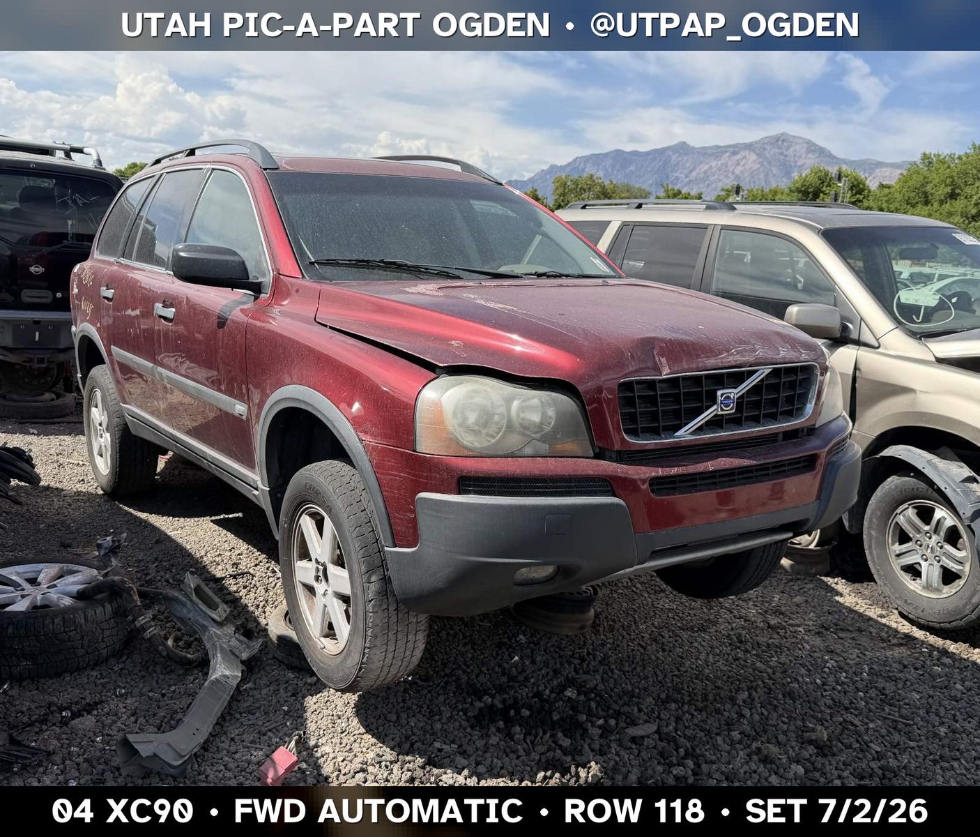 2004 Volvo XC90 Parts - UTPAP Ogden