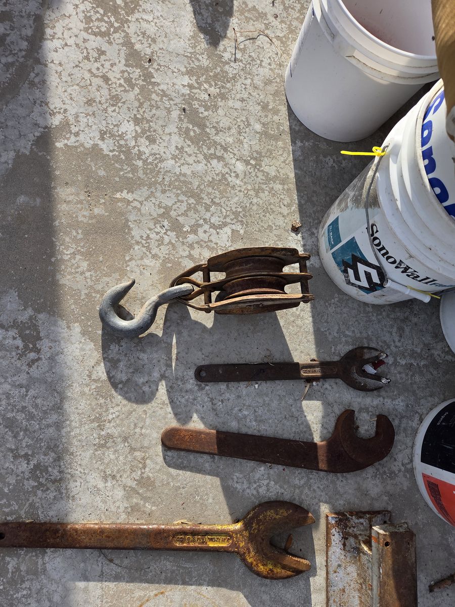 Antique Tools and Pulley