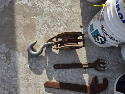 Antique Tools and Pulley