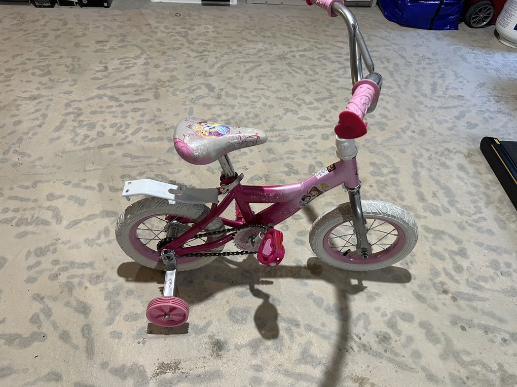 Pink HUFFY 12''girl Bike Disney Princesgood Shape