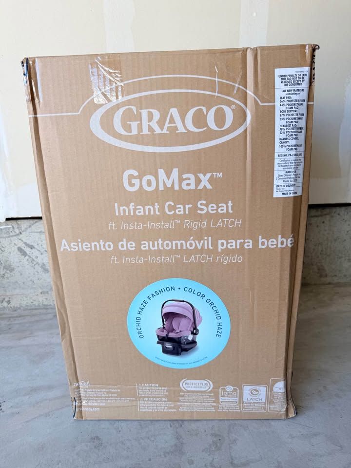NEW IN BOX Graco GoMax Infant Car Seat – Insta-Install Rigid LATCH