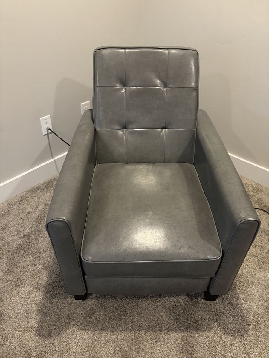 Faux Leather Reclining Chair 