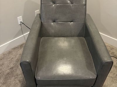 Faux Leather Reclining Chair