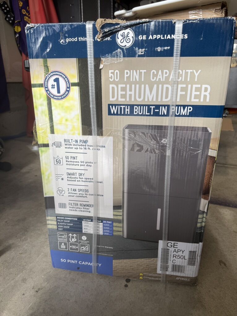 GE Dehumidifier New In Box