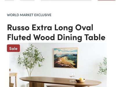 New world market dining table