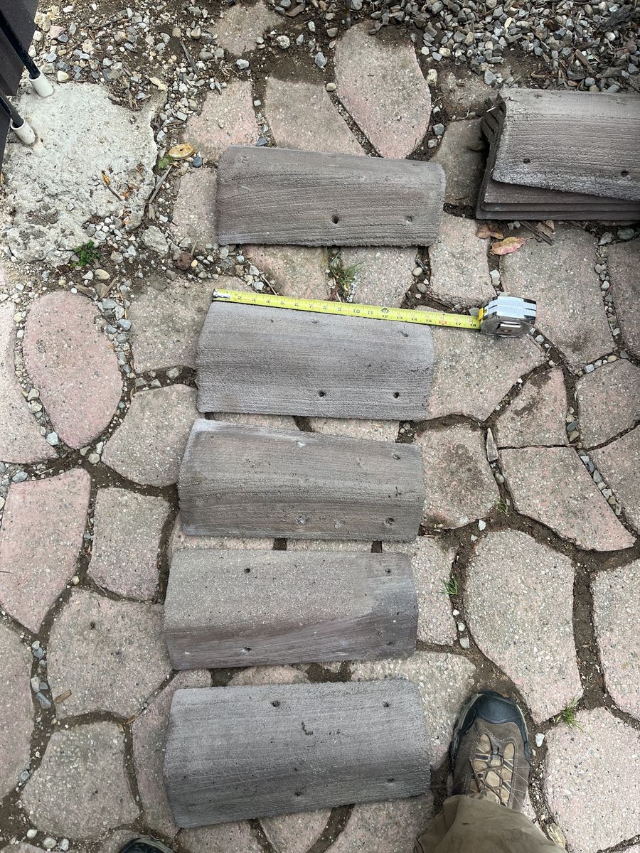 Rod tile - Bar tile - concrete tile - ridge tile