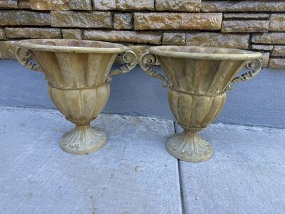 All Metal Pedastool Garden Pots $75 Each One