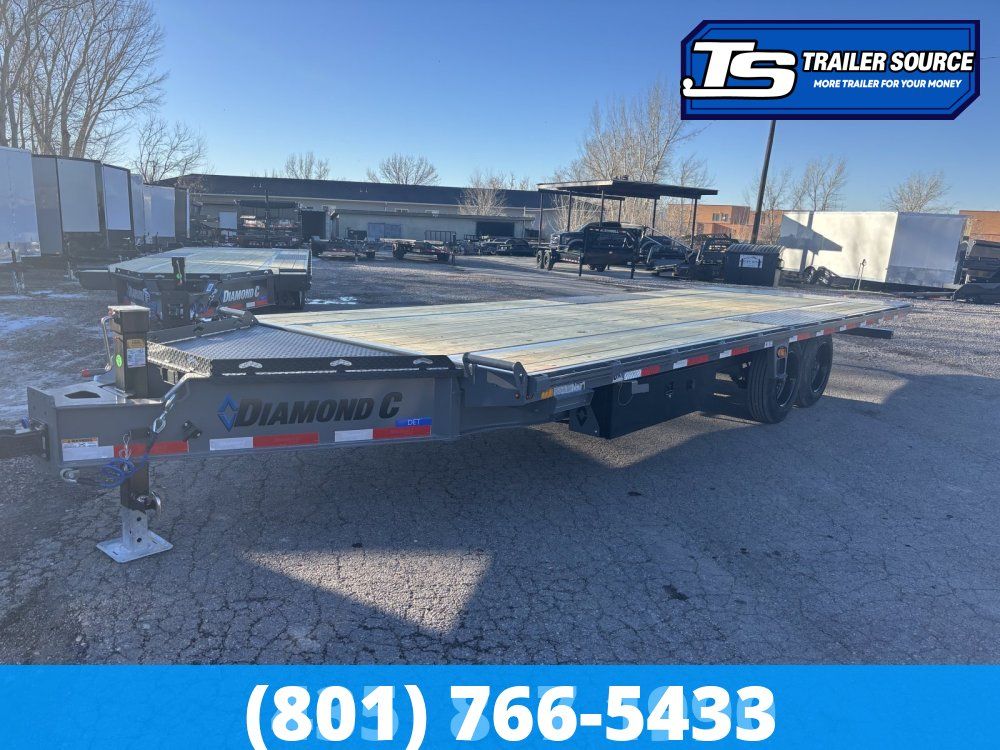 8.5x24 Diamond C DET 208 Deckover Tilt Trailer -  18K GVWR -