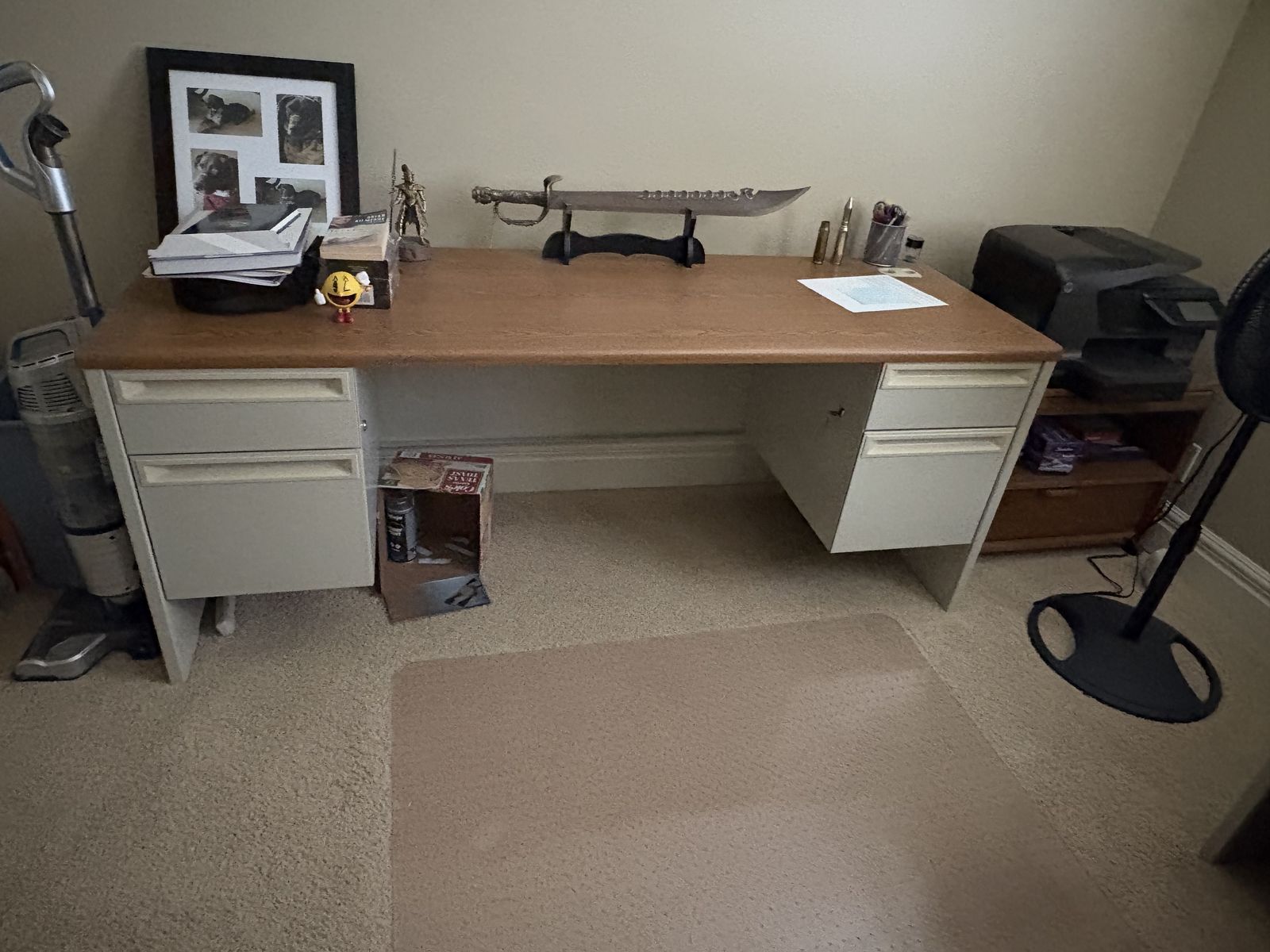 HON double Pedestal Desk 72” x 24” deep x 29” tall $350 cash/venmo in Draper