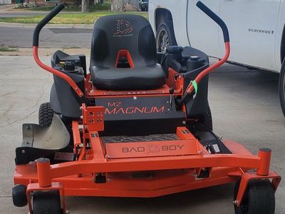 Bad Boy ZT Magnum Zero Turn Mower - Orange, Excellent Condition