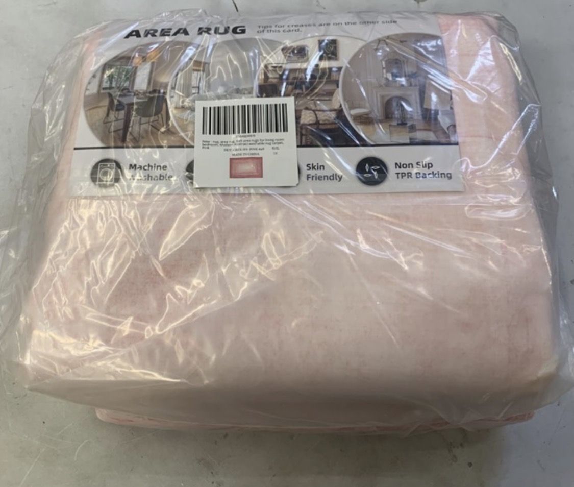 Area rug Pink