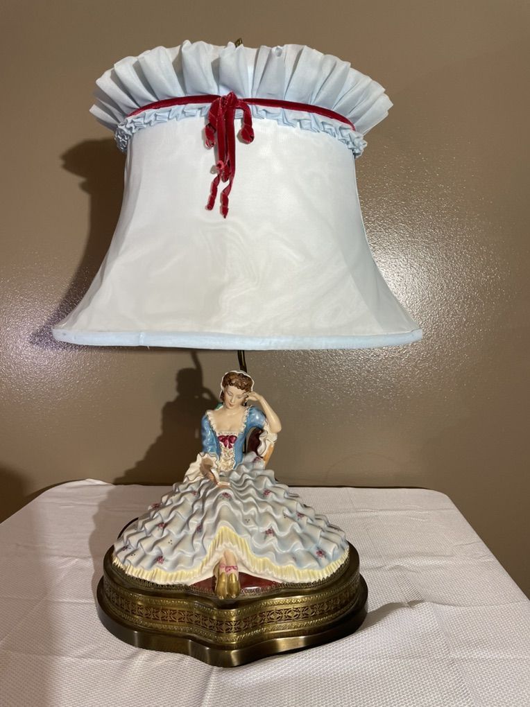 Antique Pocelain Table Lamp