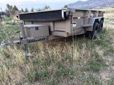 2018 Diamond C 6x12 Dump Trailer – 10,400 GVWR – Hydraulic Dump – Tarp