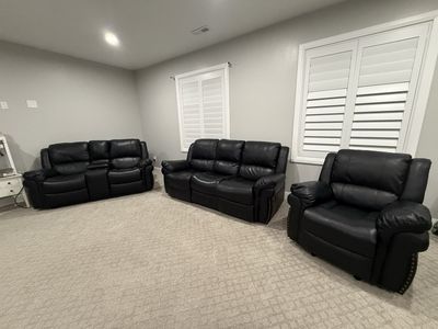 Two couches and matching recliner