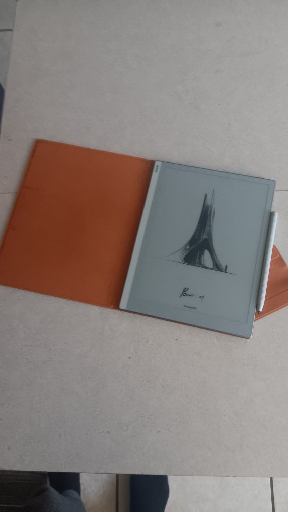 BOOX GO 10.3  E Ink Tablet eReader Digital Notebook with Stylus & Orange Folio Case