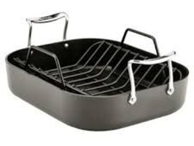 All-Clad Hard Anodized H9112S84 Nonstick Roaster with Rack 1931598 #104474