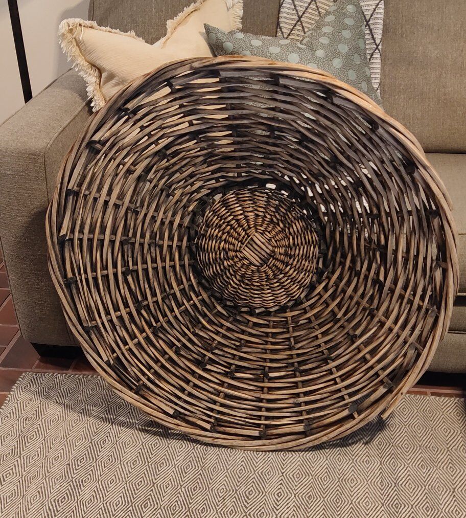 Vintage Wicker Woven Basket