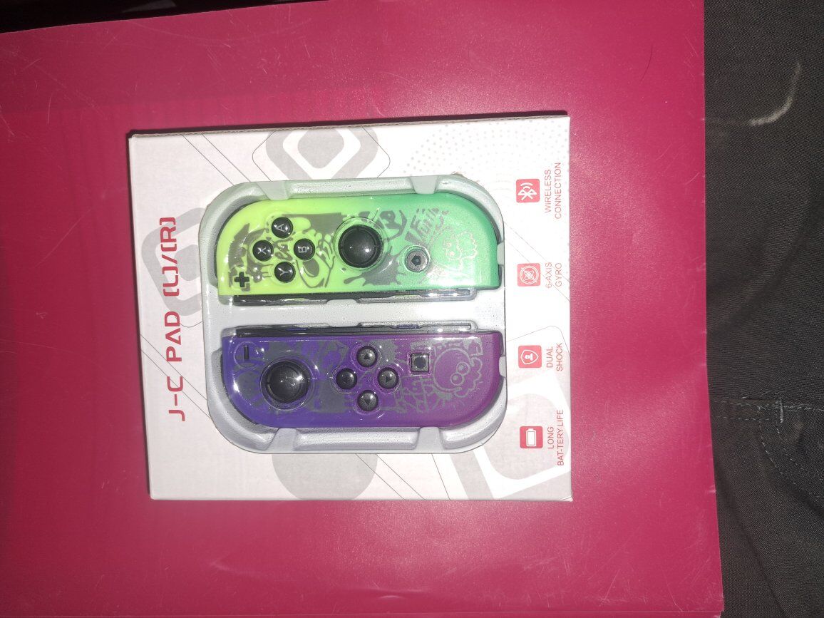 Nintendo Switch controllers/splatoon design.