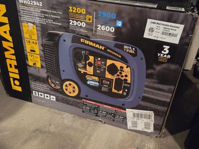 Firman Dual Fuel Inverter Generator (in box)