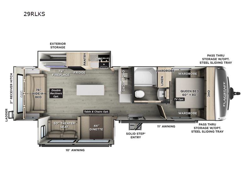 2026 Forest River RV Flagstaff Super Lite 29RLKS