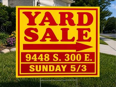 Yard sale Sunday 5/3 Sandy