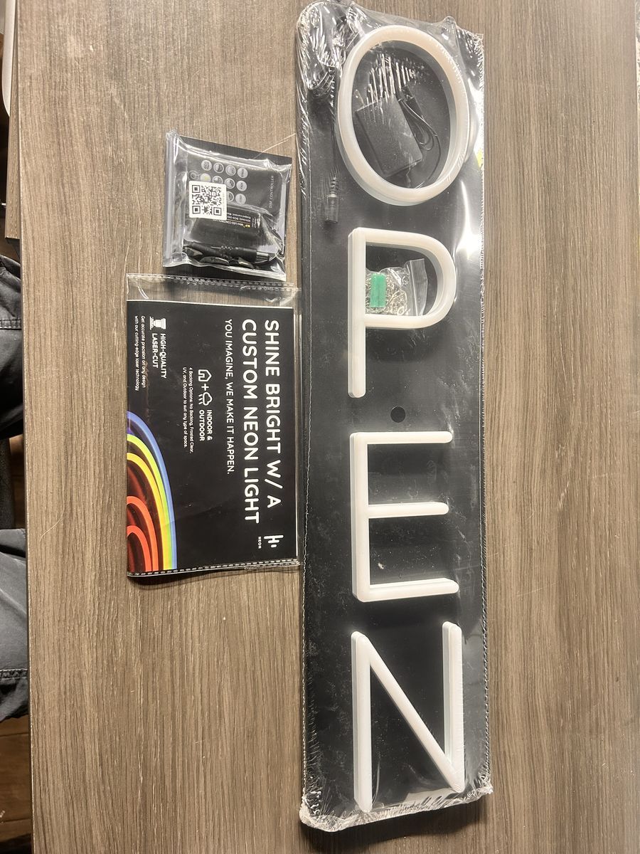 Custom Neon Light "OPEN" Sign
