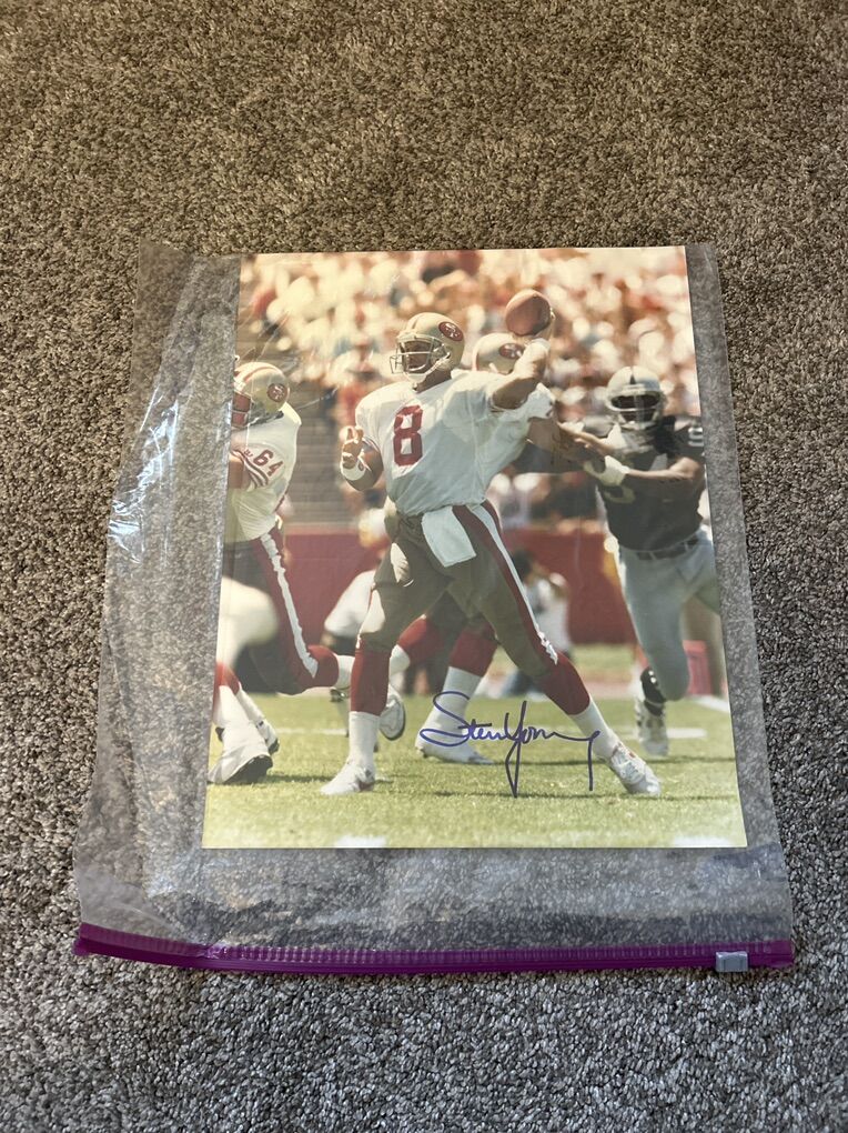 Steve Young Autograph 10x13 San Fransico 49ers NFL