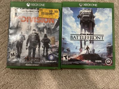Xbox One Tom Clancy's The Division & Star Wars Battlefront EA Games - Used