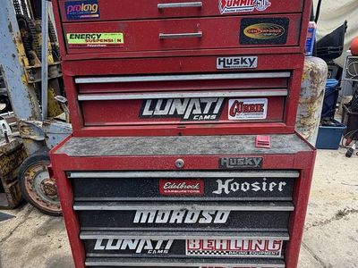 Husky Red Rolling Tool Box Chest Combo Multi-Drawer