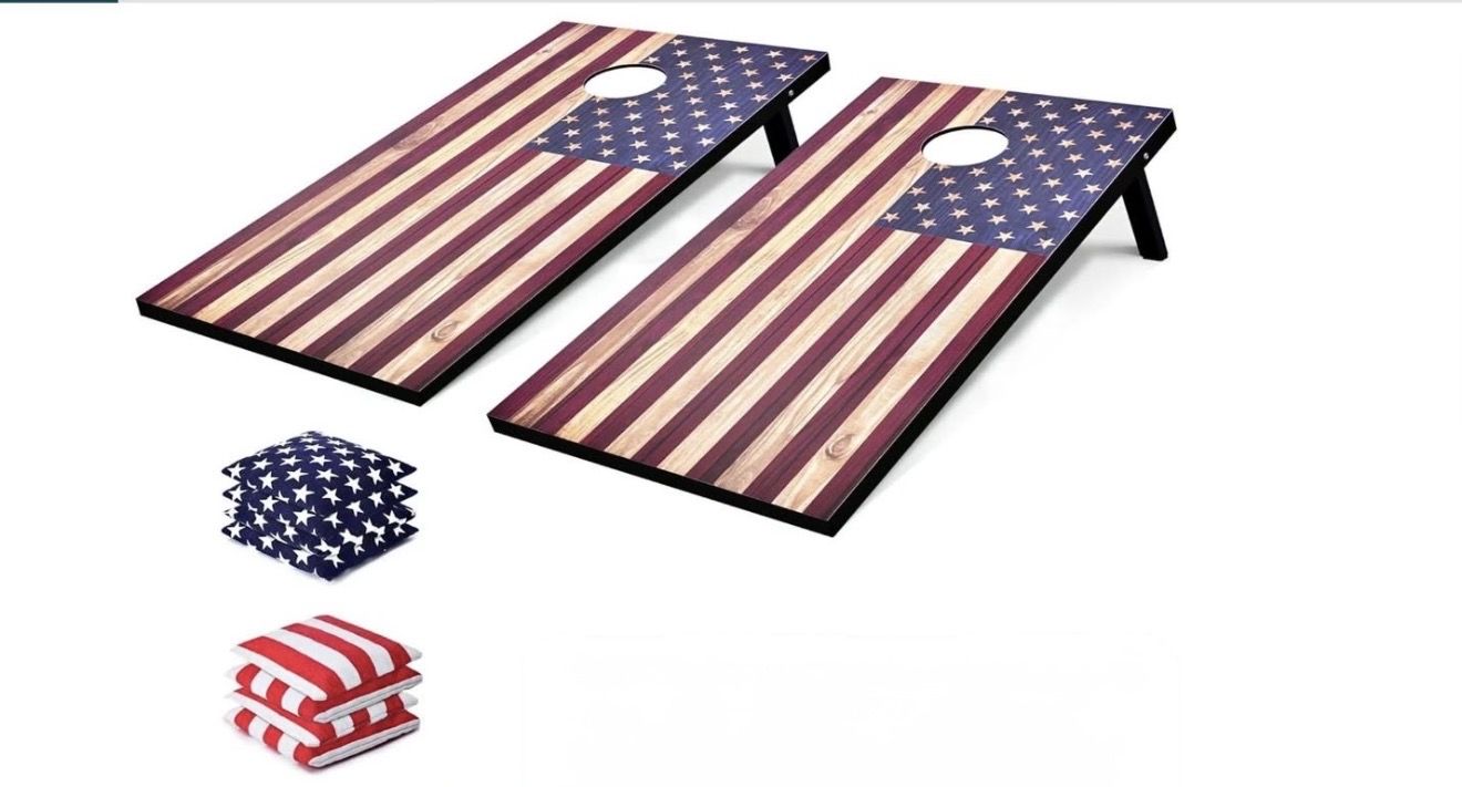 American Flag Corn Hole Set