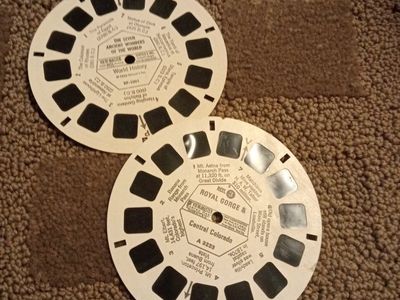 Vintage View-Master Reels - Seven Wonders of the World & Royal Gorge Central Colorado