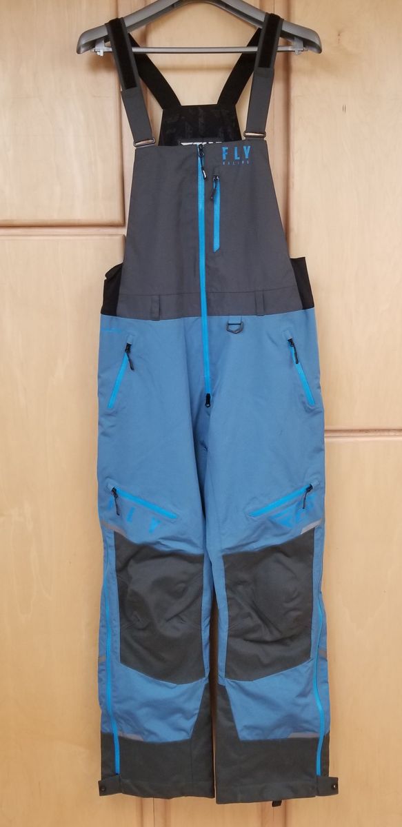 Fly Racing 2X Incline Waterproof Snow Bib, Blue/Grey (470-42432X-L-R3-S3)