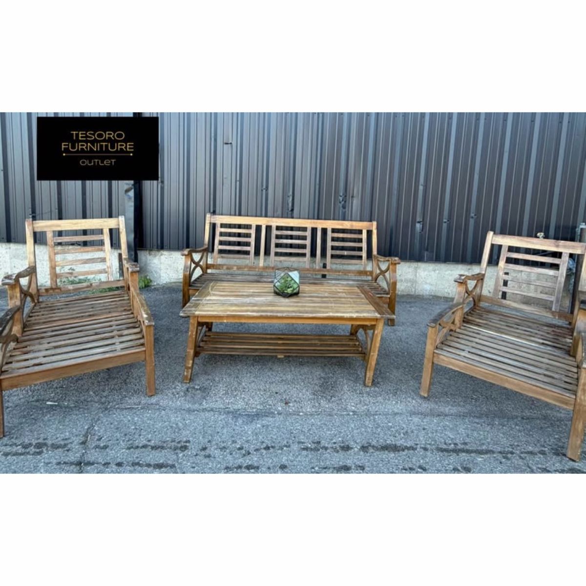TEAKWOOD PATIO SET AMAZING DEAL