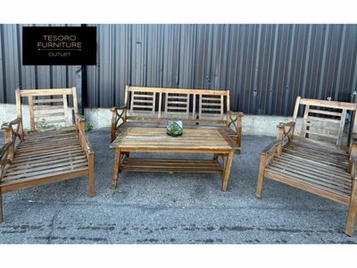 TEAKWOOD PATIO SET AMAZING DEAL