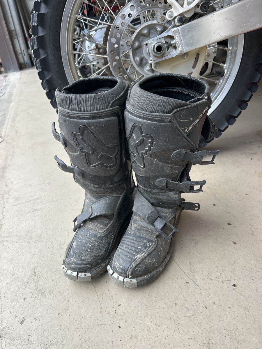 Kids Fox Racing Tracker Off-Road Dirt Bike Motocross Boots size 3