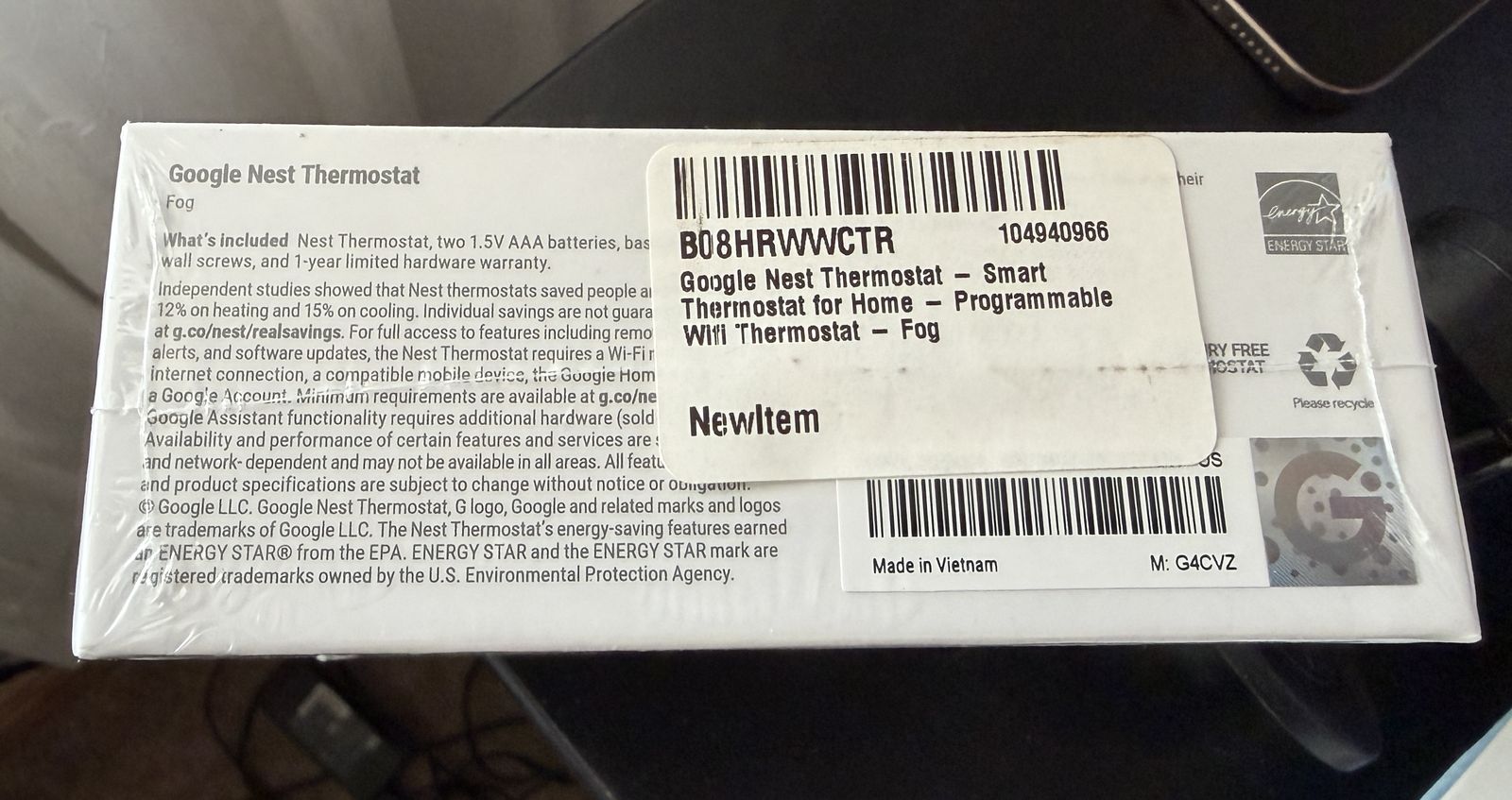 Google Nest Thermostat - Smart Thermostat - Never opened