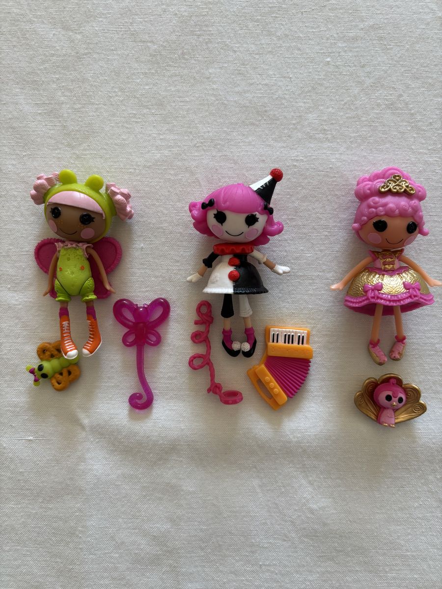 3 Mini Lalaloopsy figurines