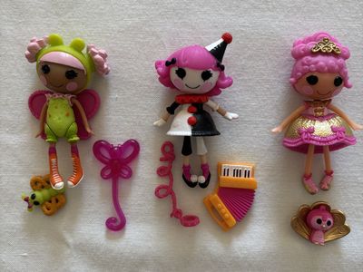 3 Mini Lalaloopsy figurines